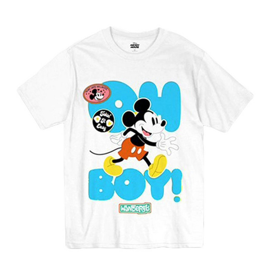 Power7Shop เสื้อยืดแฟชั่นการ์ตูน มิกกี้เมาส์ ลิขสิทธ์แท้ Disney's รุ่น MK-058