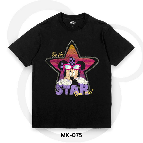 Power7Shop เสื้อยืดแฟชั่นการ์ตูน มินนี่เมาส์ ลิขสิทธ์แท้ Disney's รุ่น MK-075