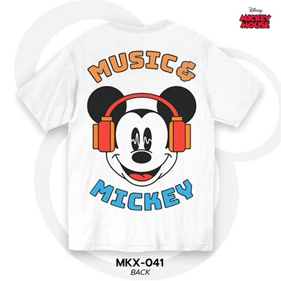 Power7Shop เสื้อยืดแฟชั่นการ์ตูน มิกกี้เมาส์ ลิขสิทธ์แท้ Disney's รุ่น MKX-041