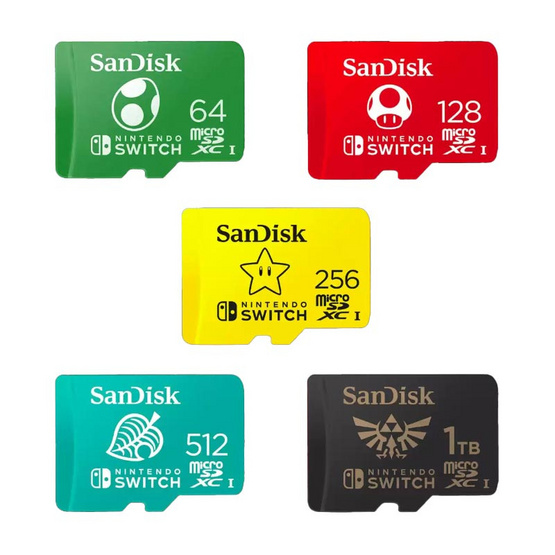 Sandisk การ์ดสำหรับ Nintendo Switch microSDXC SQXAO 128 GB