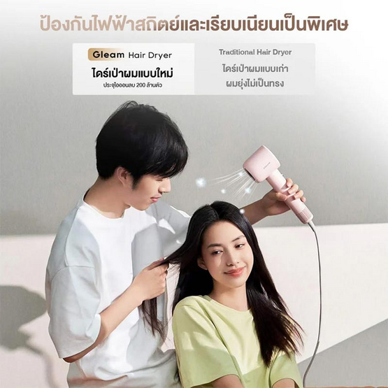 Dreame ไดร์เป่าผมความเร็วสูง Hair Gleam High-speed Hair Dryer 1600วัตต์