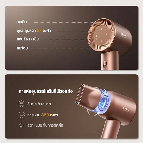 Dreame ไดร์เป่าผมความเร็วสูง Hair Glory High-speed Hair Dryer 1600วัตต์