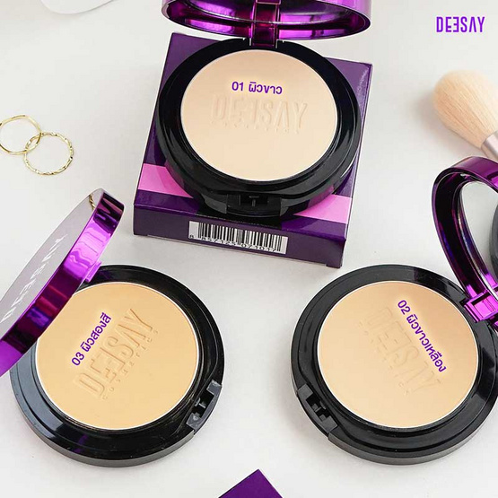 Deesay แป้งผสมรองพื้น Bright Skin Color Controls Foundation Powder SPF 30 PA+++ 4.8 กรัม