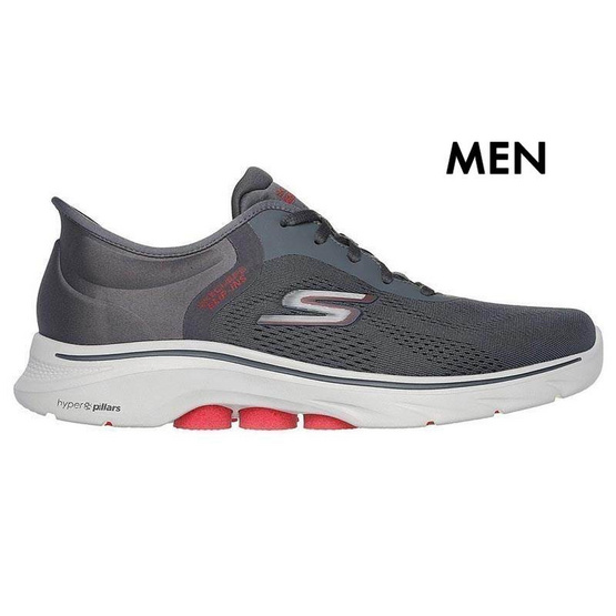 Skechers สเก็ตเชอร์ส รองเท้าผู้ชาย Men GOwalk 7 GOwalk Shoes - 216550-CCRD Air-Cooled Memory Foam