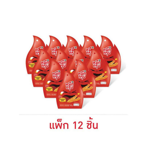 หมึกกรุบ เส้นบุกปรุงรสหม่าล่าสูตรเผ็ด 50 กรัม (แพ็ก 12 ชิ้น)