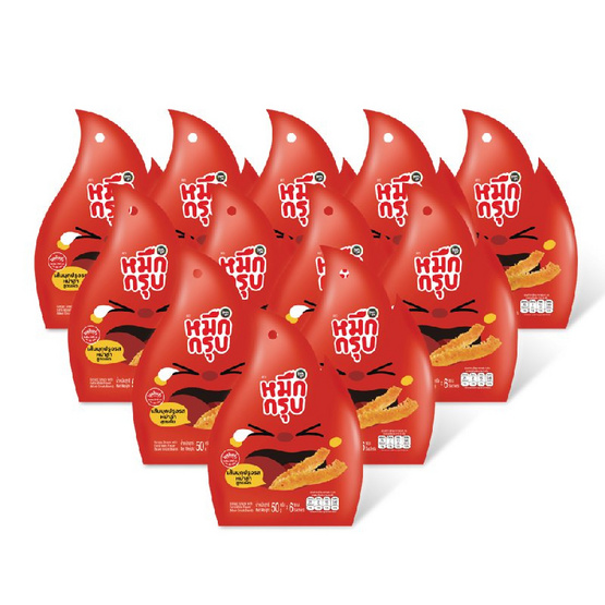 สั่งจอง หมึกกรุบ เส้นบุกปรุงรสหม่าล่าสูตรเผ็ด 50 กรัม (แพ็ก 12 ชิ้น)