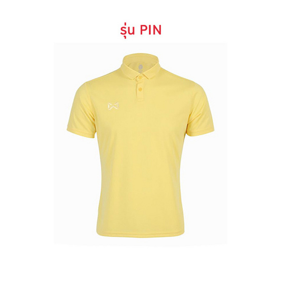 Warrix เสื้อโปโลสีเหลือง PIN POLO