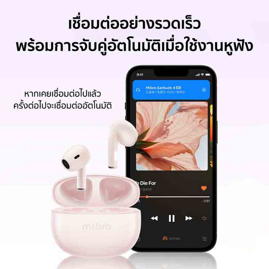 Mibro หูฟังบลูทูธแบบ True Wireless รุ่น Buds 4