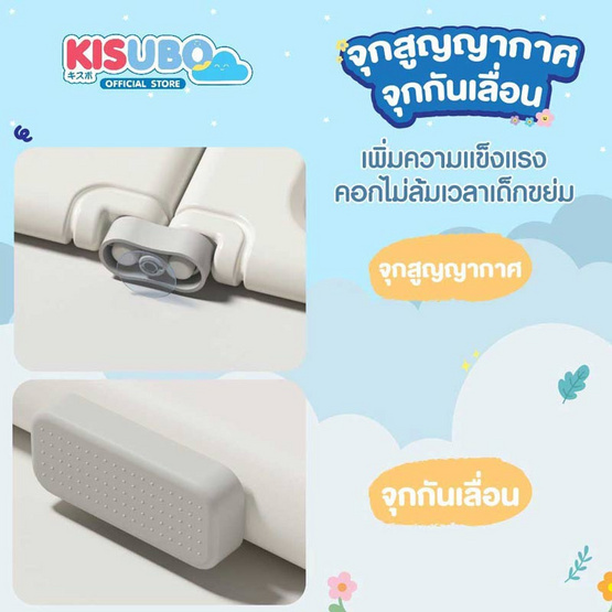 KISUBO Baby คอกกั้นเด็ก พับเก็บได้ ปรับแต่งรูปทรงได้ ลายไดโน (ขนาด 6 x 6 ฟุต พร้อมแป้นบาส)