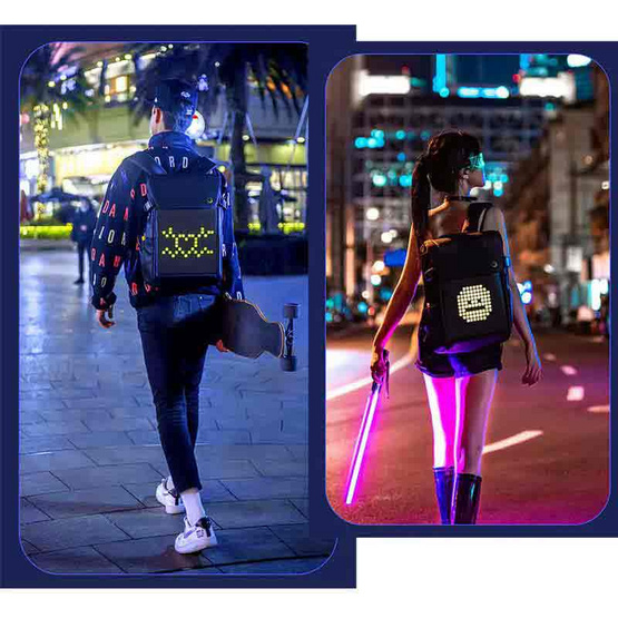 Divoom กระเป๋าสะพาย Innovative Smart LED Pixoo M Backpack