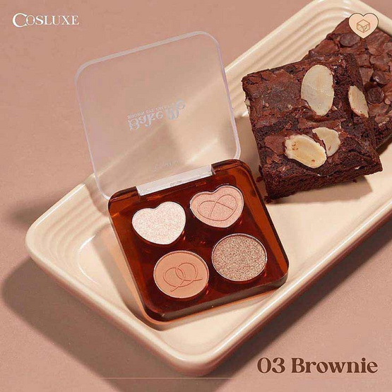 COSLUXE อายแชร์โดว์ Bake Me Brown Eye Palette 3.6 กรัม