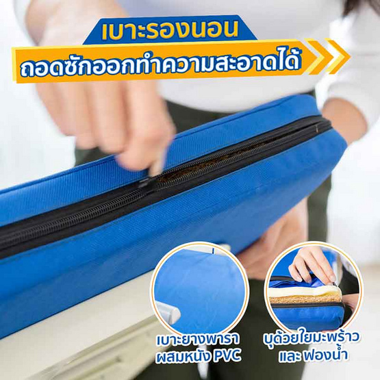 EAZY CARE เตียงผู้ป่วย มือหมุน 3 ไกร์ 5 ฟังก์ชัน รุ่น Pro Plus สีน้ำเงิน