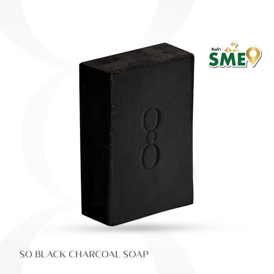SOAP FOR SOUL สบู่ So Black Charcoal Soap 80 กรัม