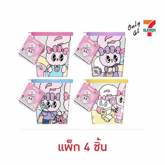 บิ๊กก้า ข้าวโพดอบกรอบรสช็อกโกแลตพร้อมแก้วน้ำเอสเธอร์บันนี่ 6 กรัม (แพ็ก 4 ชิ้น)