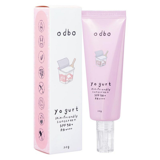 Odbo กันแดดเนื้อโลชั่น Yogurt Skin-Friendly Sunscreen SPF50+ PA++++ 30 กรัม