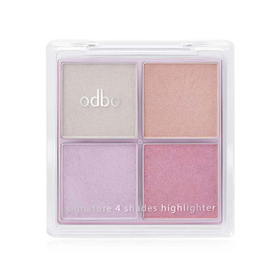 Odbo ไฮไลท์ Signature 4 Shades Highlighter OD1318 10 กรัม