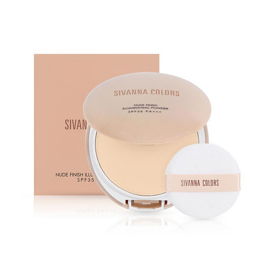 Sivanna แป้งพัฟ Nude Finish Powder HF131 9 กรัม