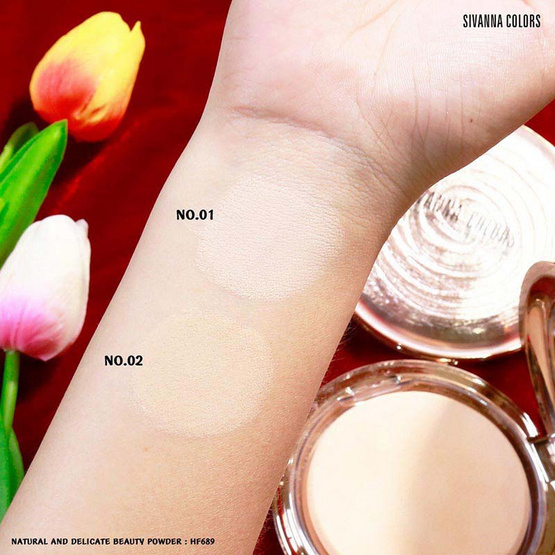 Sivanna แป้งพัฟผสมรองพื้น Natural Powder HF689 20 กรัม