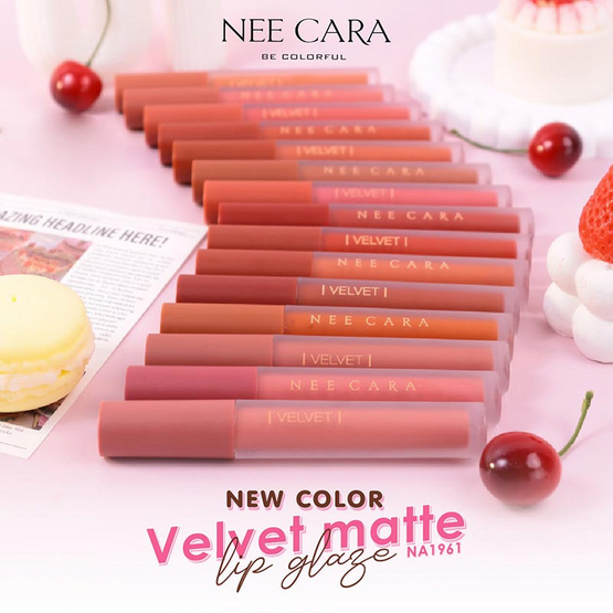 Nee Cara ลิปสติก Velvet Matte Lip Glaze NA1961 4 กรัม