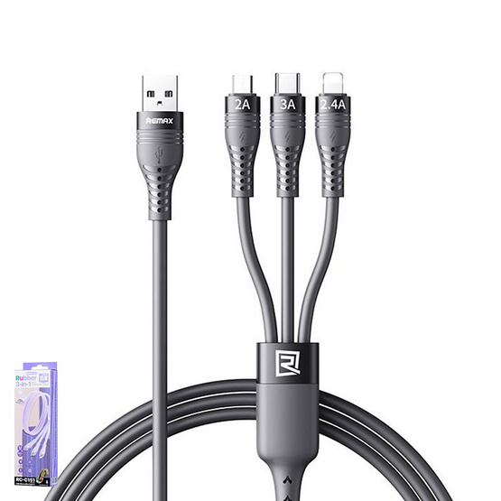 Remax สายชาร์จ 3 in 1 รุ่น RC-C151 Remax สายชาร์จ 3 in 1 รุ่น RC-C151