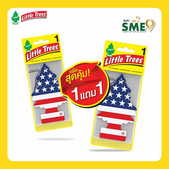 LITTLE TREES แผ่นหอมปรับอากาศ กลิ่นวานิลาไพร