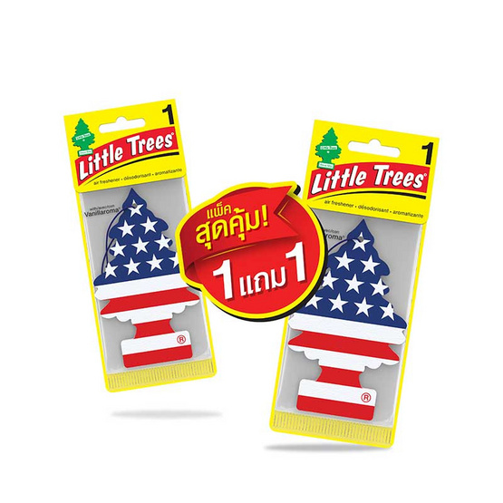 LITTLE TREES แผ่นหอมปรับอากาศ กลิ่นวานิลาไพร