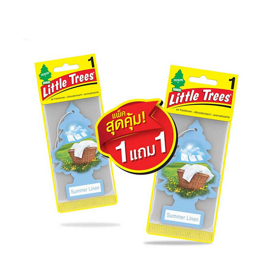 LITTLE TREES แผ่นหอมปรับอากาศ กลิ่นซัมเมอร์นิลิน