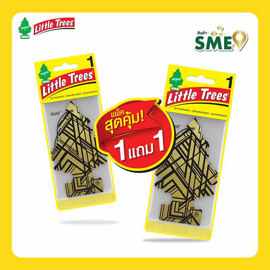 LITTLE TREES แผ่นหอมปรับอากาศ กลิ่นโกลด์