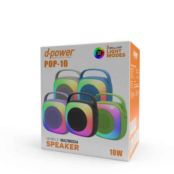 D-power ลำโพงบลูทูธพกพา รุ่น POP-10