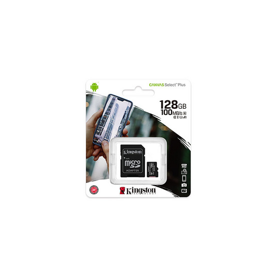 Kingston การ์ด MicroSDHC SDCS2 Canvas Select Plus 128GB