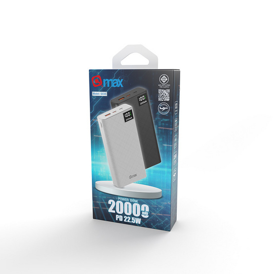 Q.max Power Bank 20000 mAh รุ่น GC55 LED