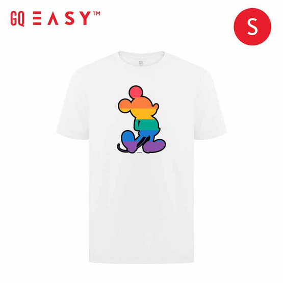 GQ จีคิว เสื้อดิสนีย์ ลาย Pride Month สีขาว