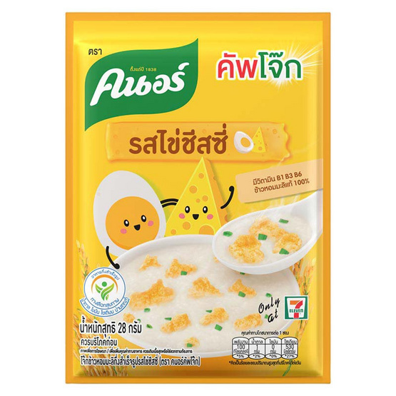 คนอร์คัพโจ๊กซอง รสไข่ชีสซี่ 28 กรัม (แพ็ก 4 ซอง)