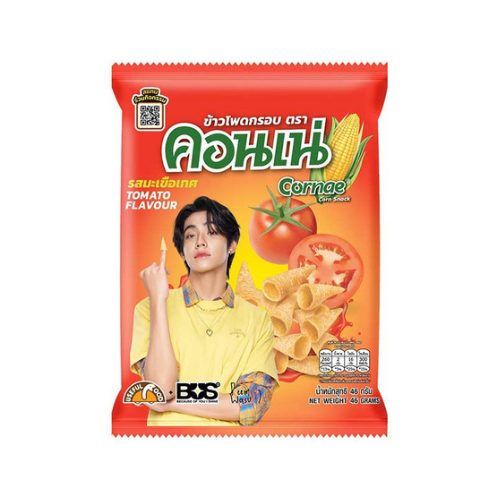 คอนเน่ ข้าวโพดกรอบ รสมะเขือเทศ 46 กรัม (ยกลัง 18 ชิ้น) คอนเน่ ข้าวโพดกรอบ รสมะเขือเทศ 46 กรัม (ยกลัง 18 ชิ้น)