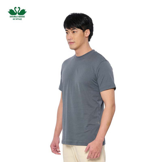 ห่านคู่ เสื้อยืดคอกลม รุ่น Relax Fit สีเทาเข้ม