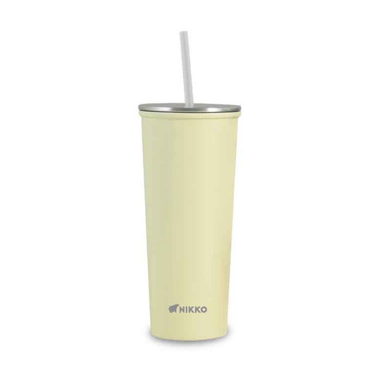 NIKKO แก้วสเตนเลส พร้อมหลอด 630 ml. NIKKO แก้วสเตนเลส พร้อมหลอด 630 ml.