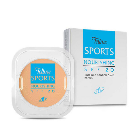 Tellme แป้งผสมรองพื้น Sports Nourishing TwoWay SPF20 (Refill) 13 กรัม