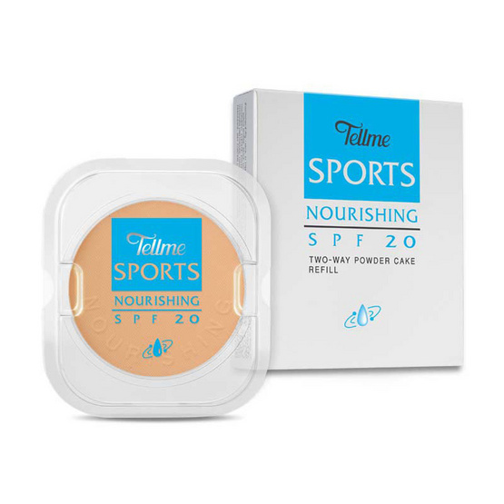 Tellme แป้งผสมรองพื้น Sports Nourishing TwoWay SPF20 (Refill) 13 กรัม