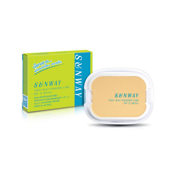 Sunway แป้งผสมรองพื้น Two-way Powder Cake SPF15 12 กรัม