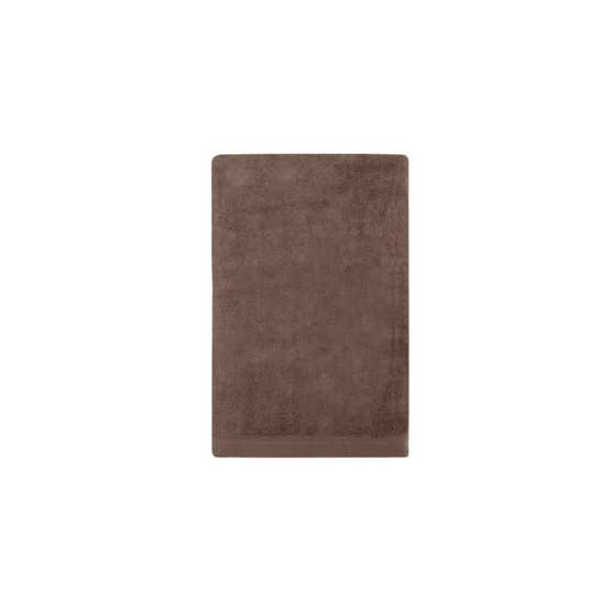 Jviva ผ้าขนหนูใยไผ่ 100% เช็ดผม (15x30นิ้ว) สีน้ำตาล Brown Cocoa