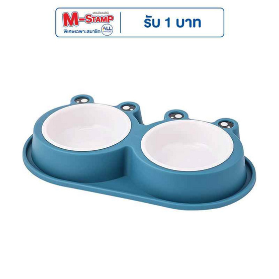 CCPets ชามพลาสติกรูปกบ ใหญ่ CCPets ชามพลาสติกรูปกบ ใหญ่