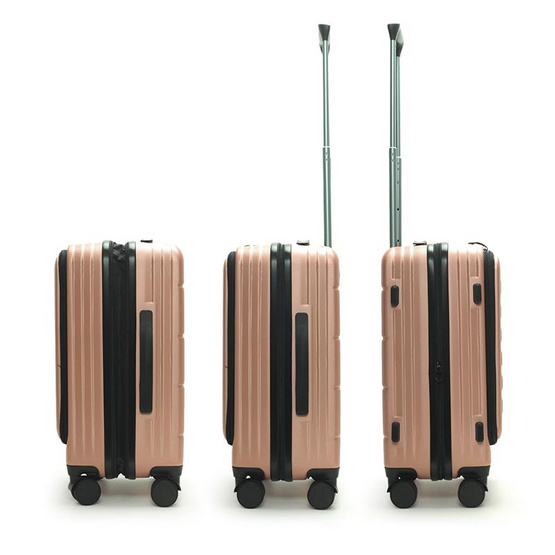 HQ LUGGAGE กระเป๋าเดินทาง ABS เปิดด้านหน้า 4 ล้อคู่ 360 รุ่น 8862B