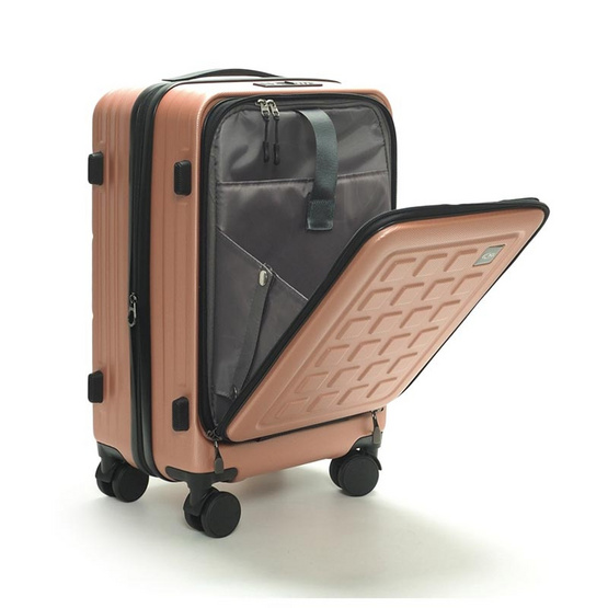 HQ LUGGAGE กระเป๋าเดินทาง ABS เปิดด้านหน้า 4 ล้อคู่ 360 รุ่น 8862B