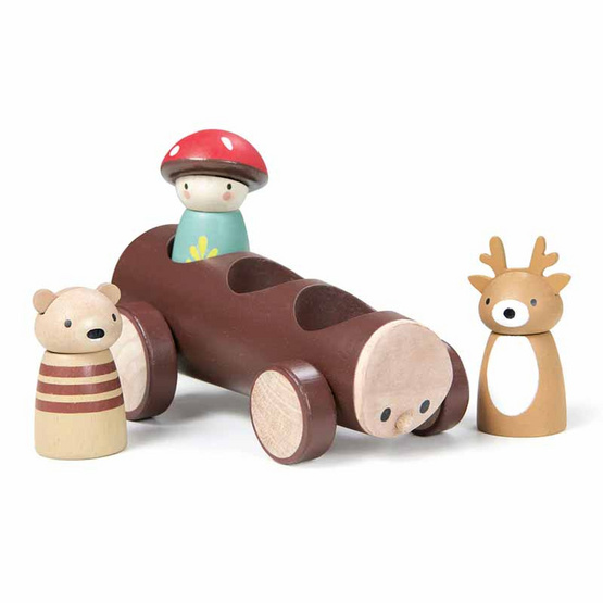 Tender Leaf Toys ของเล่นไม้ รถแท็กซี่เมอร์รีวูด Timber Taxi