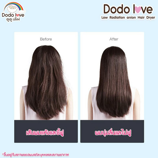 DODOLOVE ไดร์เป่าผม hair dryer รุ่น S0723 1200 วัตต์