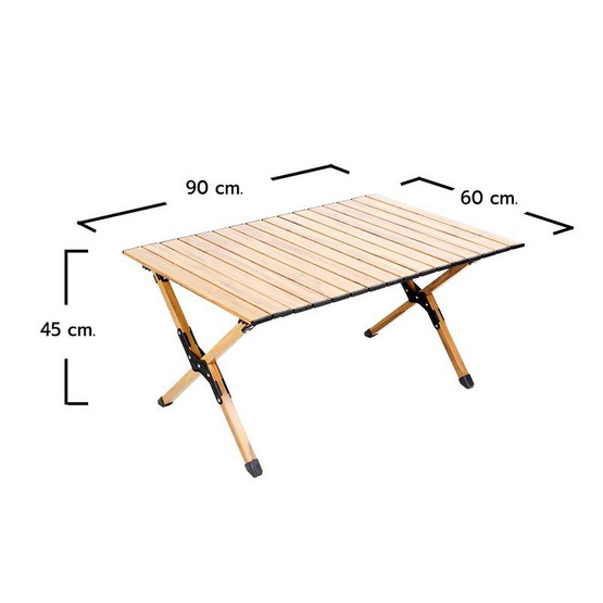 RRS โต๊ะสนาม แคมป์ปิ้ง พับเก็บได้ พร้อมกระเป๋าหิ้ว ขนาด 90x60 ซม.