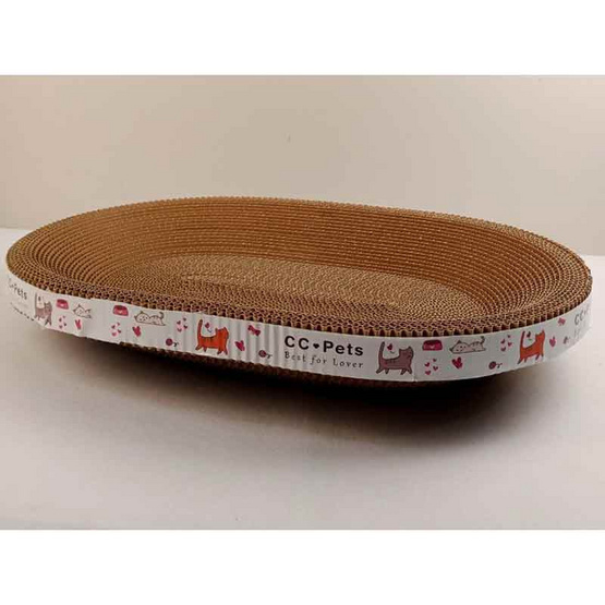 CCPets กระดาษข่วนเล็บแมวทรงรี IC1127N 40x28x8 CCPets กระดาษข่วนเล็บแมวทรงรี IC1127N 40x28x8
