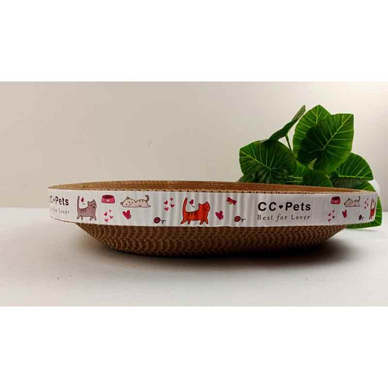 CCPets กระดาษข่วนเล็บแมวทรงรี IC1127N 40x28x8 CCPets กระดาษข่วนเล็บแมวทรงรี IC1127N 40x28x8