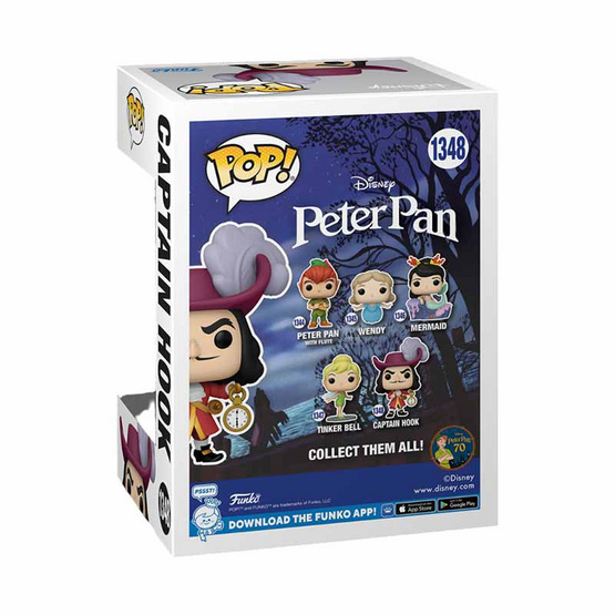 Funko POP! (70695) - Captain Hook (1348) POP! Disney: Peter Pan 70th