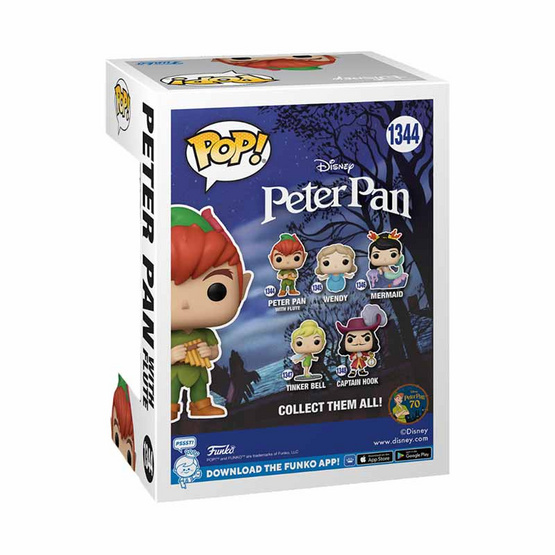 Funko POP! (70697) - Peter Pan with flute (1344) POP! Disney: Peter Pan 70th